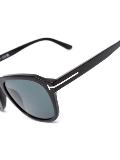 Tom Ford Square Tinted Sunglasses In Schwarz