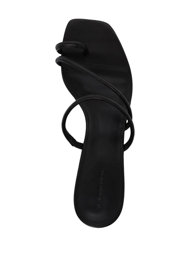 Shop Reformation Meena 35mm Toe-ring Sandals In Black