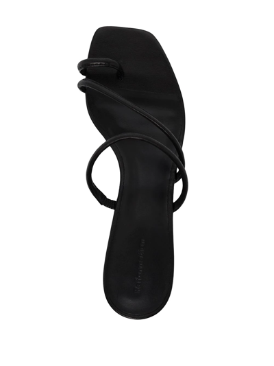 Reformation Meena Toe Ring Block Heel Sandal In Black