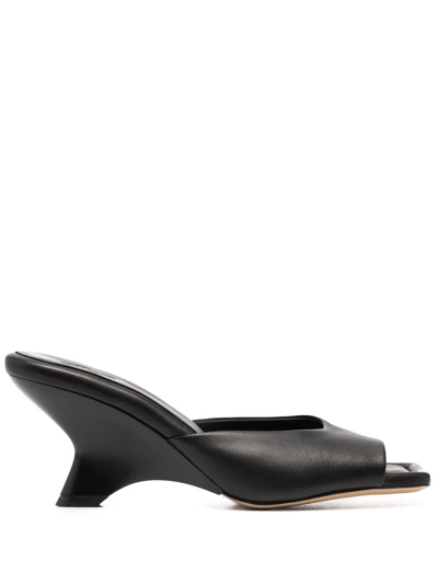 Shop Gia Borghini Gia Slip-on Sandals In Schwarz