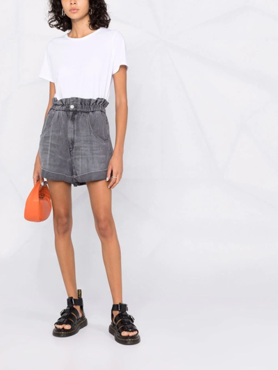 Allude Round-neck Short-sleeve T-shirt In Weiss