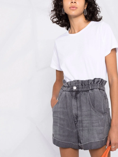 Allude Round-neck Short-sleeve T-shirt In Weiss