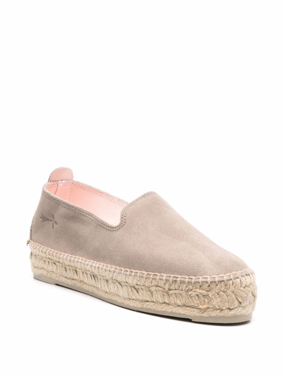 Shop Manebi Slip-on Espadrille Shoes In Grau