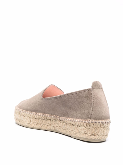 Shop Manebi Slip-on Espadrille Shoes In Grau