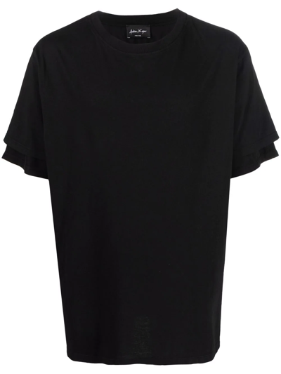 Shop Andrea Ya'aqov Short-sleeve Cotton T-shirt In Schwarz