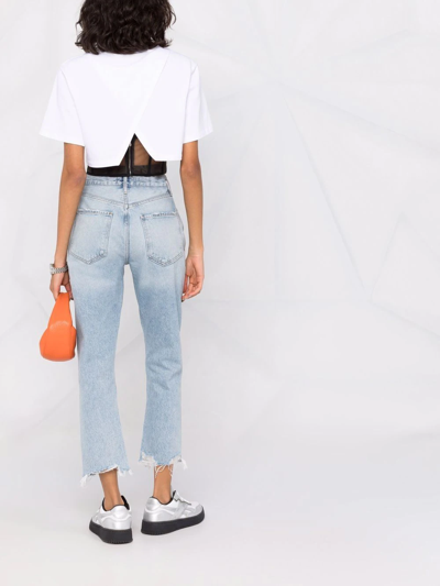 Agolde Riley High Rise Straight Crop Jeans Frequency 26