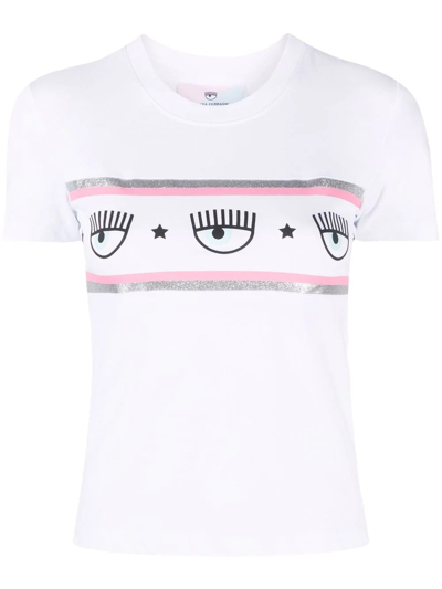 Shop Chiara Ferragni T-shirts In White