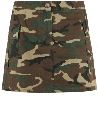 Shop Dolce & Gabbana Camouflage Mini-skirt