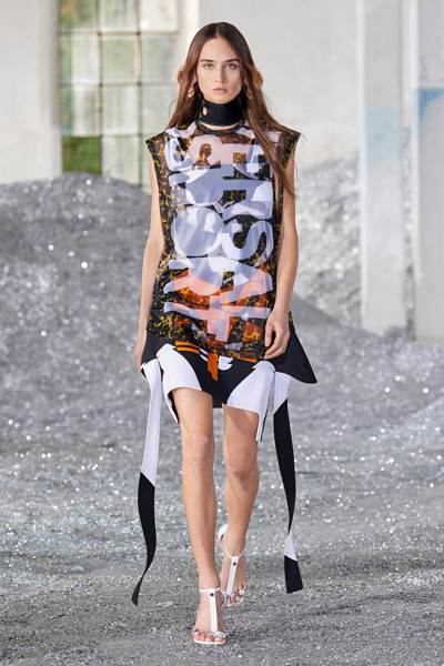 Burberry Printed Dress In Printed