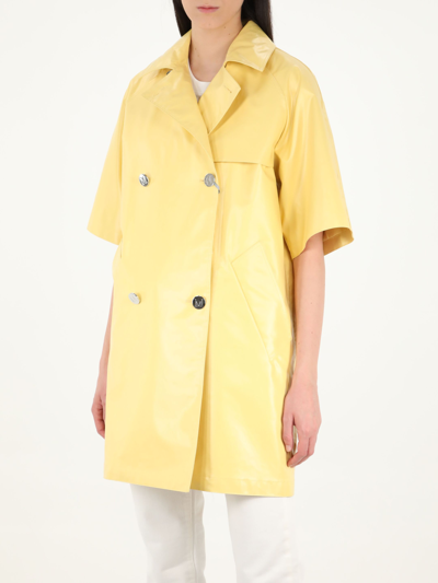 Shop Max Mara Yellow Raincoat