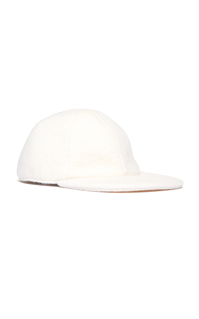 Shop Gabriela Hearst Women's Alpaca Cashmere Baseball Hat In White