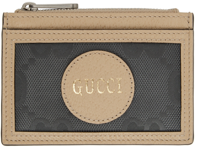 Shop Gucci Grey Off The Grid Gg Zip Card Holder In 1263 Grap.grey/new P