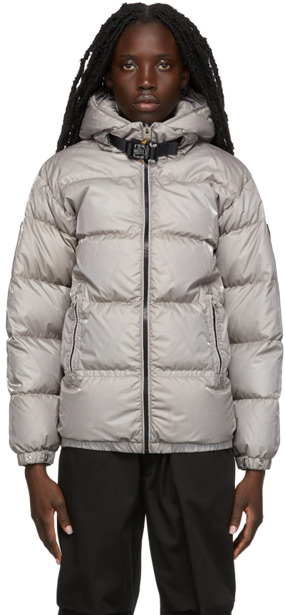 Shop Moncler Genius 6 Moncler 1017 Alyx 9sm Grey Down Almondy Jacket In 91a Grey