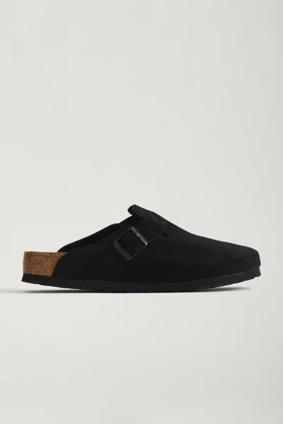 Shop Birkenstock Boston Soft Footbed Clog In Black, Men's At Urban Outfitters