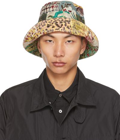 Shop Engineered Garments Multicolor Printed Bucket Hat In Multi Color Poly Ace