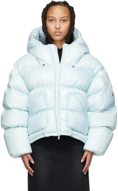 Shop Moncler Genius Moncler Dingyun Zhang Blue Josa Quilted Jacket In 715 Baby Blue