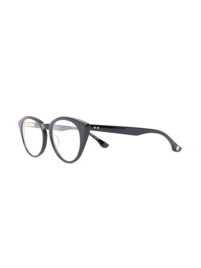 Shop Dita Eyewear Round-frame Glasses In Black