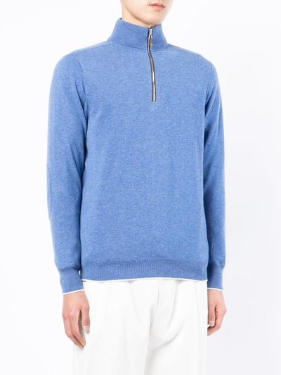 Shop N•peal The Carnaby Jumper In Blue