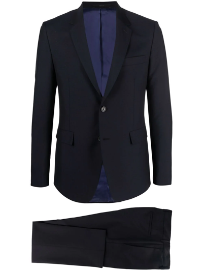 Shop Paul Smith Single-breasted Slim-cut Suit In Blue