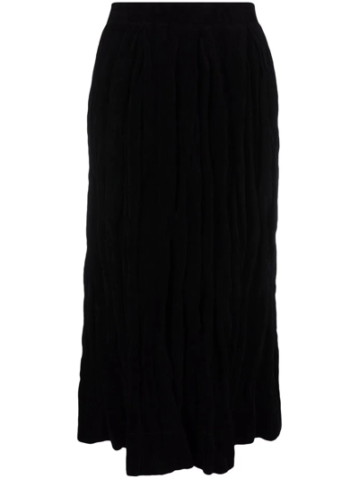 Uma Wang Gillian Skirt - Black Silk - Atterley In Black