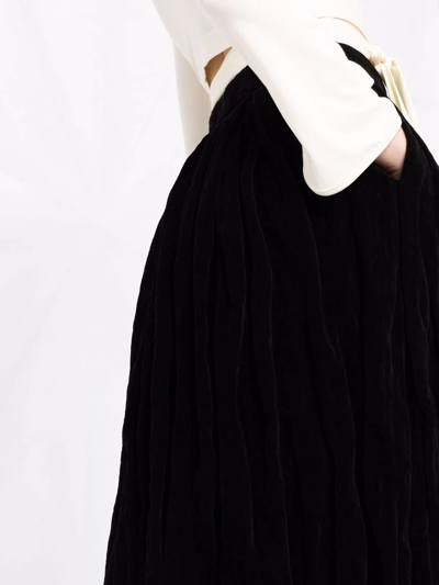 Uma Wang Gillian Skirt - Black Silk - Atterley In Black