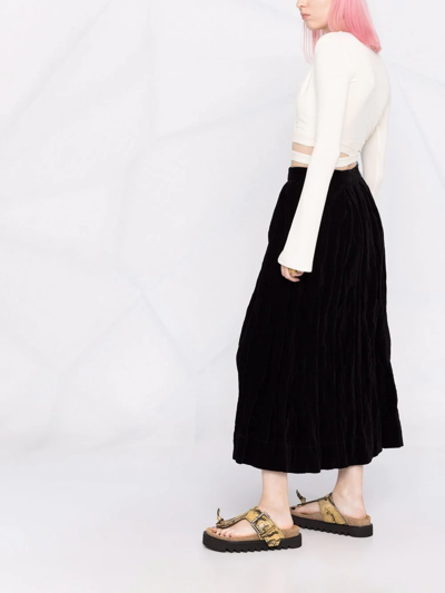 Uma Wang Gillian Skirt - Black Silk - Atterley In Black