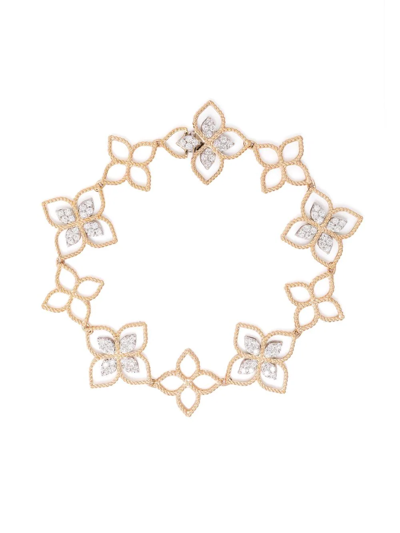 Shop Roberto Coin 18kt Rose Gold Princess Flower Dubai Diamond Bracelet