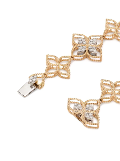 Shop Roberto Coin 18kt Rose Gold Princess Flower Dubai Diamond Bracelet