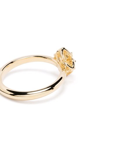 Shop Roberto Coin 18kt Yellow Gold Tiny Princess Diamond Ring
