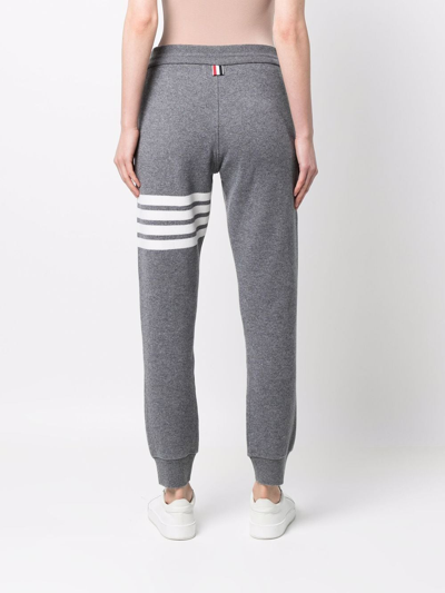 Shop Thom Browne 4-bar Stripe Track Pants In Grey