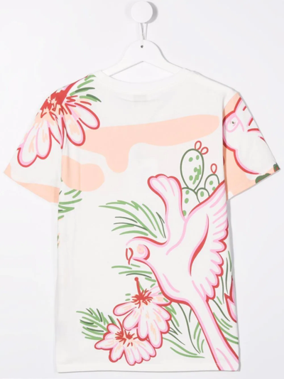 Shop Kenzo Animal-print T-shirt In White