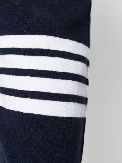 Shop Thom Browne 4-bar Stripe Track Pants In Blue