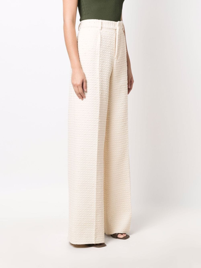Amiri High-waisted-woven Trousers In Neutrals
