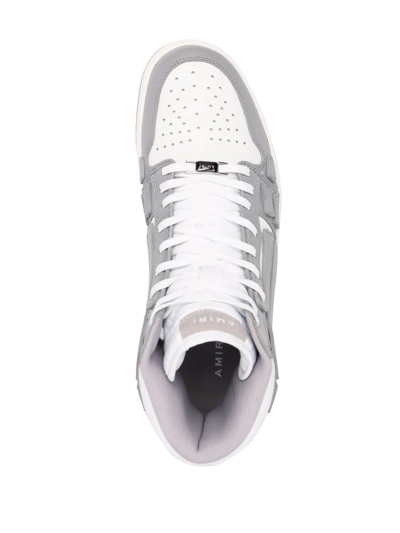 Shop Amiri Skel-top High-top Sneakers In Grey