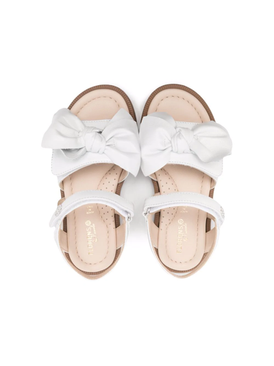 Shop Florens Bow-detail Sandals In White