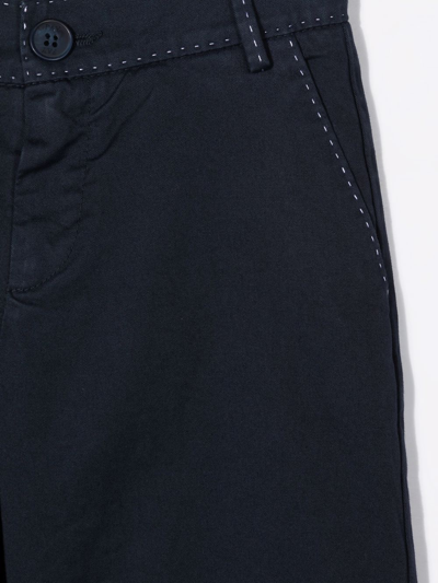 Fay Mid-rise Bermuda Shorts In Blue