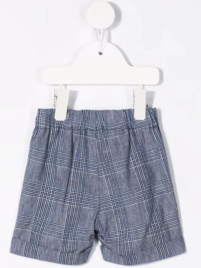 La Stupenderia Plaid-pattern Bermuda Shorts In Blue