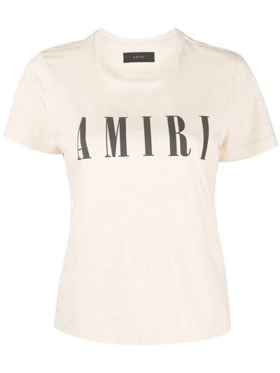 Amiri T-shirt In Beige Cotton In Neutrals | ModeSens