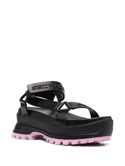 Stella Mccartney Trace Strap Sandals In Black
