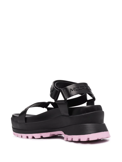 Stella Mccartney Trace Strap Sandals In Black