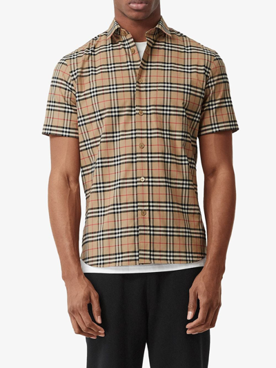 Shop Burberry Simpson Shirt Clothing In Brown