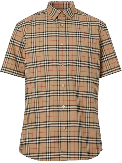 Shop Burberry Simpson Shirt Clothing In Brown