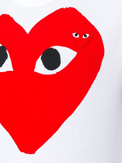Shop Comme Des Garçons Play Big Heart T-shirt Clothing In White