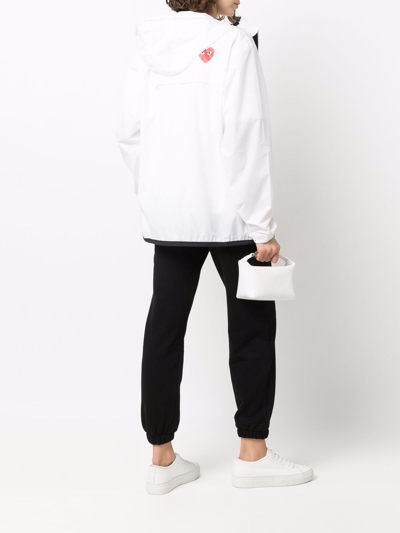 Shop Comme Des Garçons Play Kway Jacket Clothing In White