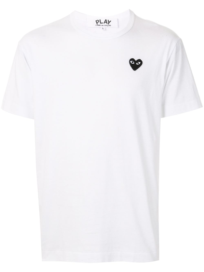 Shop Comme Des Garçons Play T-shirt Heart Clothing In White