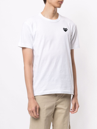 Shop Comme Des Garçons Play T-shirt Heart Clothing In White
