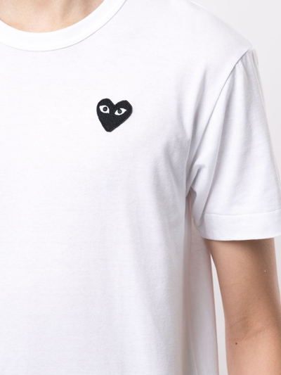 Shop Comme Des Garçons Play T-shirt Heart Clothing In White