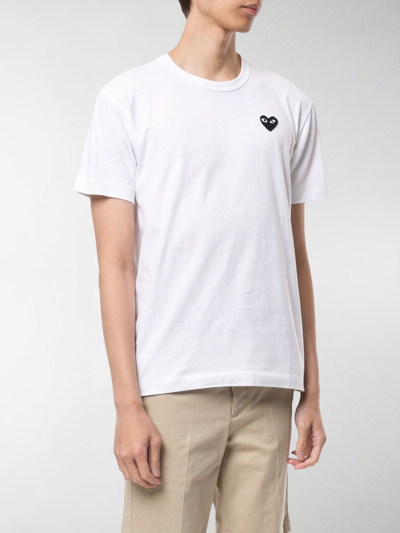 Shop Comme Des Garçons Play T-shirt Heart Clothing In White