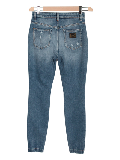 Shop Dolce & Gabbana 5 Pocket Trousers Clothing In Blue