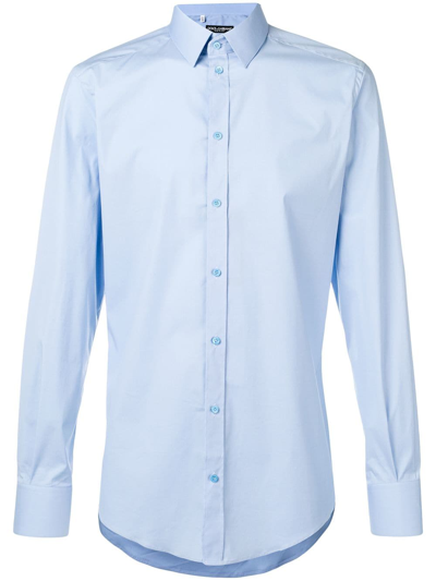 Shop Dolce & Gabbana Logo Shirt Clothing In Blue